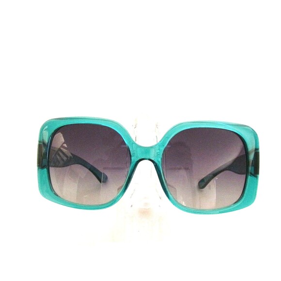 Women's Sunglasses Designer RALPH LAUREN LARGE AQUA FRAME FADE GREY LENS - Picture 8 of 13